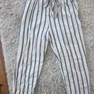 Ambiance Black and White Striped Apparel